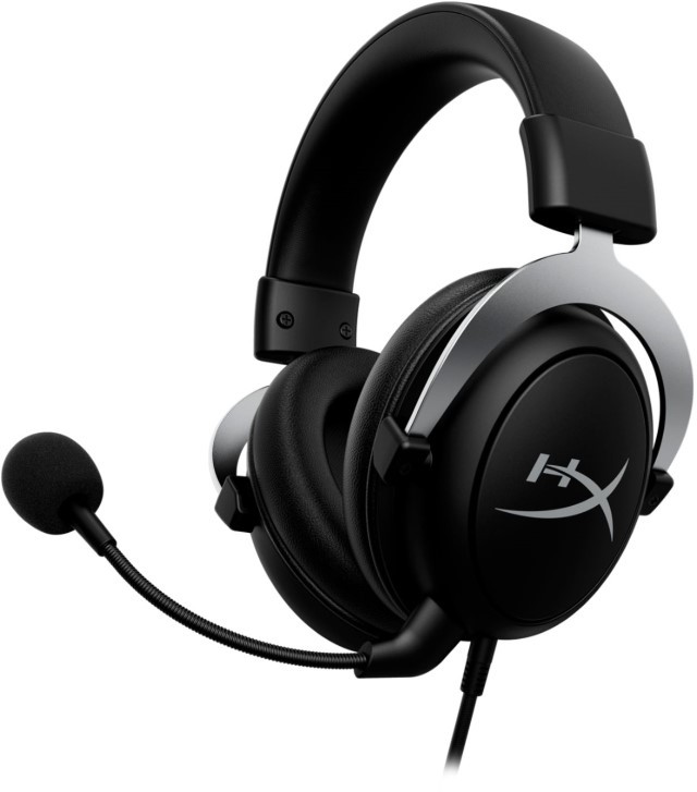 HyperX CloudX Gaming - Auricular - tamaño completo - cableado - conector de 3,5 mm - negro, plata - para Victus by HP Laptop 15, 16; Laptop 14, 15, 17; Pavilion x360 Laptop; Pro 290 G9