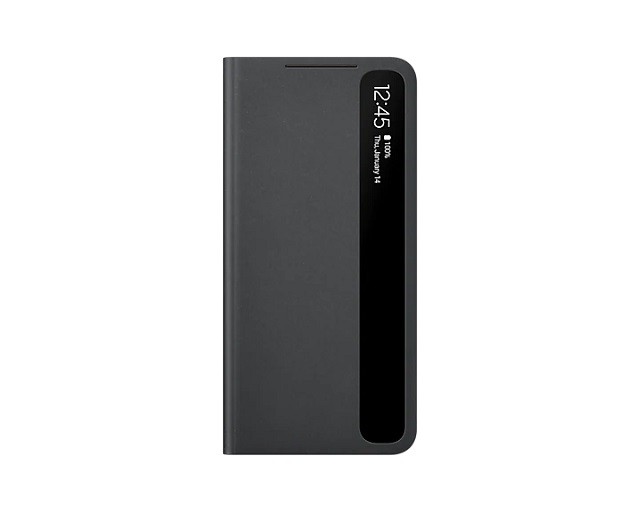 Samsung Smart Clear View Cover EF-ZG991 - Funda con tapa para teléfono móvil - negro - para Galaxy S21 5G