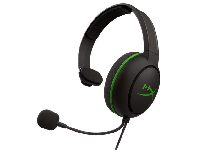 HyperX CloudX Chat - For Xbox - auricular - tamaño completo - cableado - conector de 3,5 mm - negro, verde - para Laptop 14, 15, 17; OMEN 15, 16; Pavilion Plus Laptop 14; Pavilion x360 Laptop