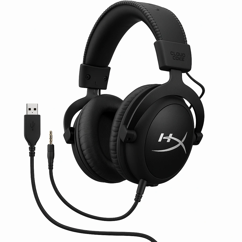 HyperX Cloud Core - Auricular - tamaño completo - cableado - USB, conector de 3,5 mm - negro - para Laptop 14, 15, 17; OMEN 15, 16; Pavilion Plus Laptop 14; Pavilion x360 Laptop; Pro 290 G9