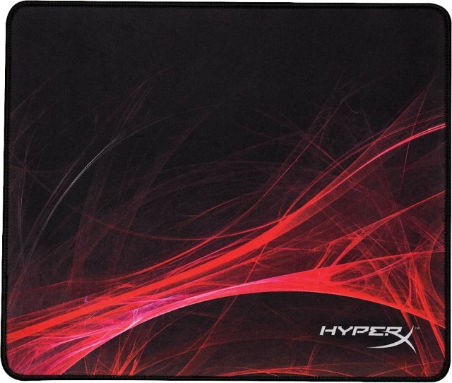 HyperX FURY S Gaming - Speed Edition - Alfombrilla de ratón - medio - negro - para OMEN 45L by HP; Victus 15L by HP; OMEN 15, 16; Pavilion 24, 27; Pavilion x360 Laptop