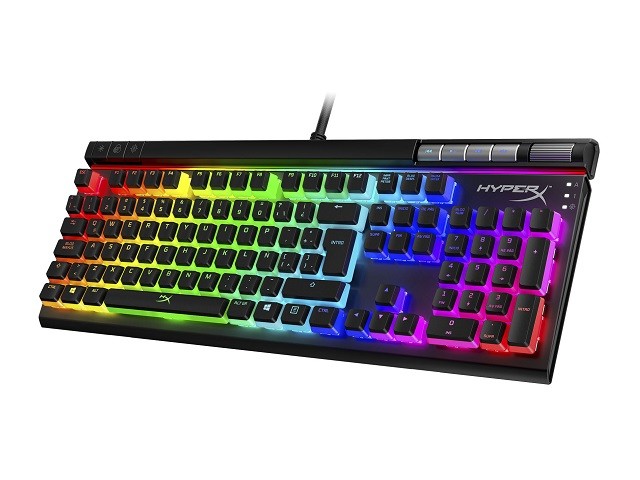 HyperX - Keyboard - Wired - English / Spanish - Ergonomic Design - Bright red