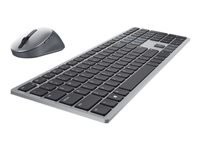 Dell Premier Multi-Device KM7321W - Juego de teclado y ratón - inalámbrico - 2.4 GHz, Bluetooth 5.0 - QWERTY - español - gris titanio - con 3 años de garantía básica en el hardware