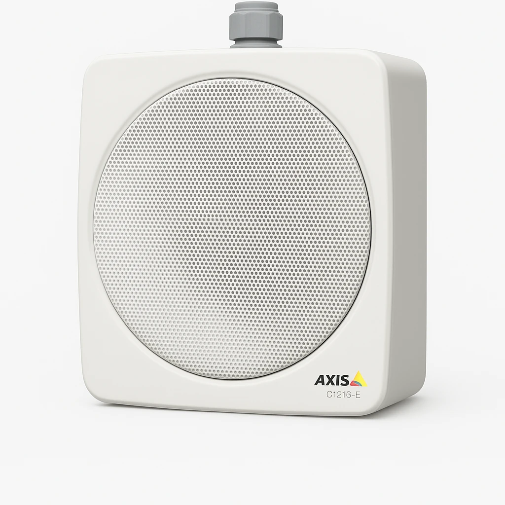 Axis C1210-E - Altavoz IP - para sistema PA - Ethernet, Fast Ethernet, PoE - controlado por aplicación - coaxial (color de la parrilla - RAL 9010)