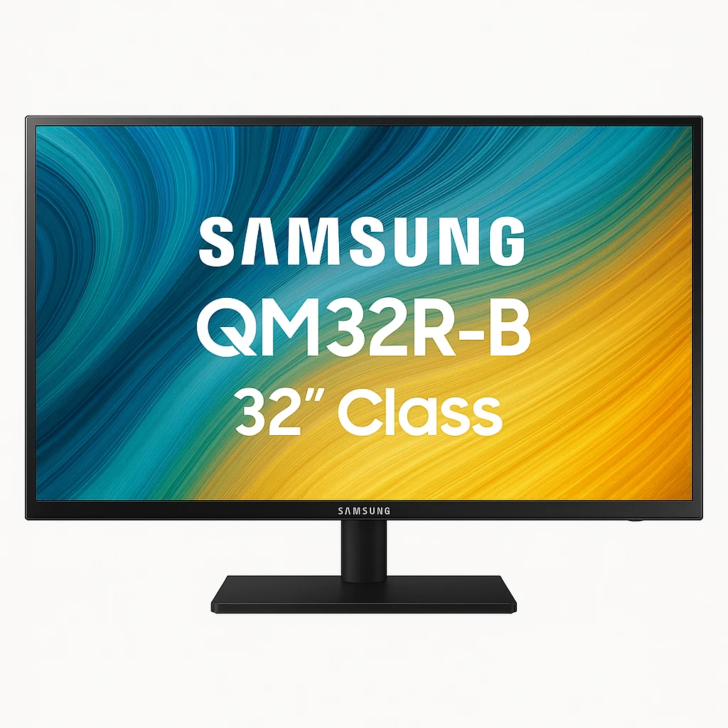 Samsung QM32R-B - 32" Clase diagonal QMR-B Series pantalla LCD con retroiluminación LED - señalización digital - Tizen OS - 1080p 1920 x 1080 - Edge LED BLU