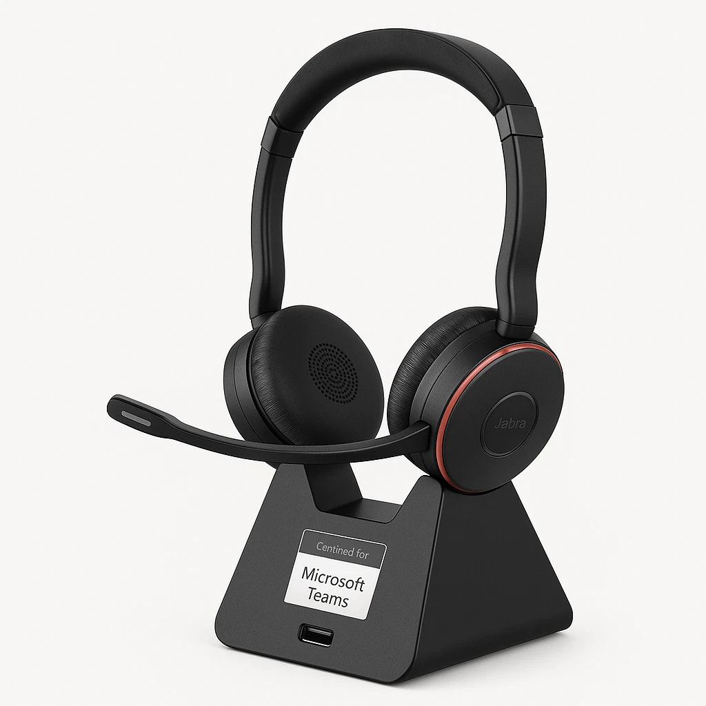 Jabra Evolve 75 SE MS Stereo - Auricular - en oreja - Bluetooth - inalámbrico - cancelación de sonido activo - USB - con base de carga - Certificado para Equipos de Microsoft - para LINK 380a