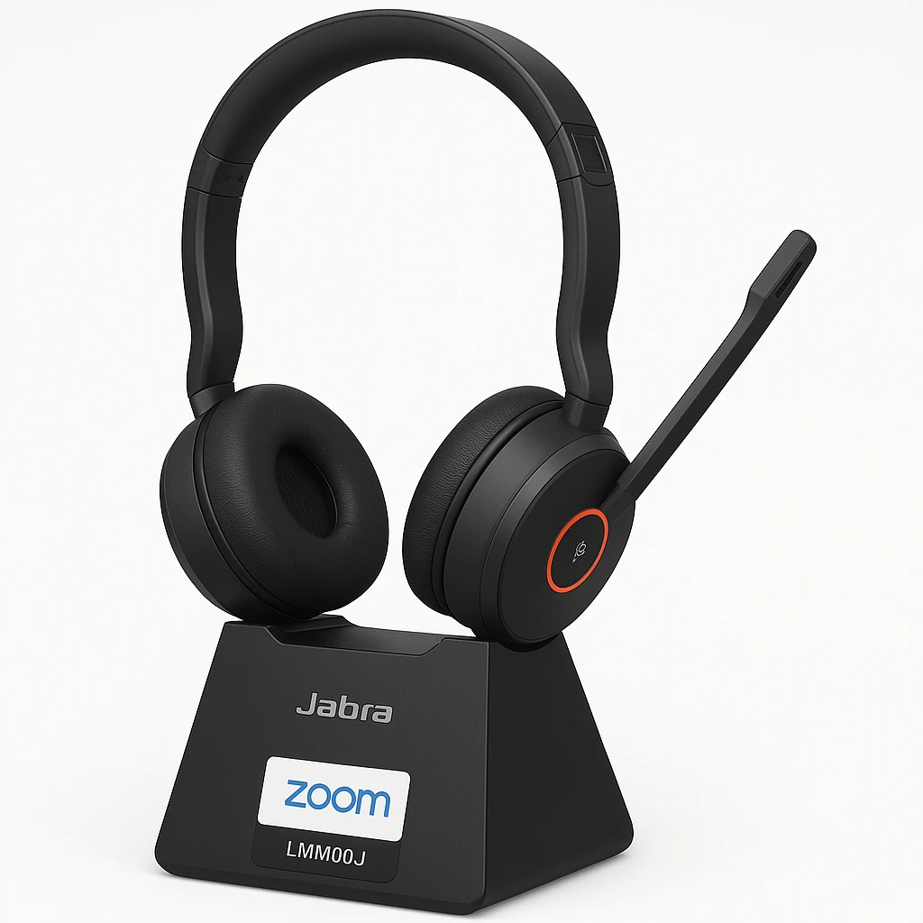 Jabra Evolve 75 SE UC Stereo - Auricular - en oreja - Bluetooth - inalámbrico - cancelación de sonido activo - USB - con base de carga - Certificado por Zoom - para LINK 380a MS