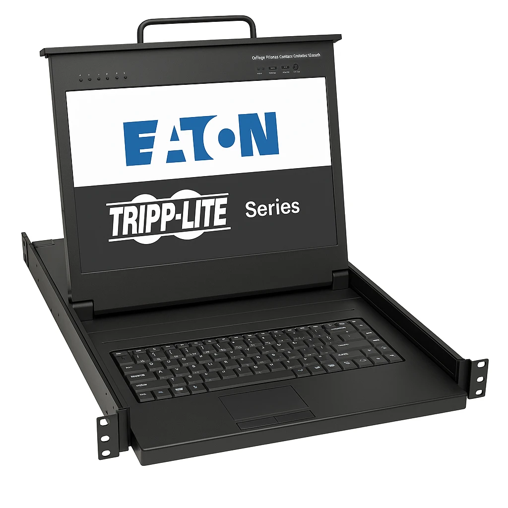 Eaton Tripp Lite Series 8-Port IP Rack Console Cat5 KVM Switch 19" LCD 1+1 User 1URM TAA - Consola KVM con conmutador KVM - 8 puertos - PS/2, USB - 19" - montaje en bastidor - 1366 x 768 - ne