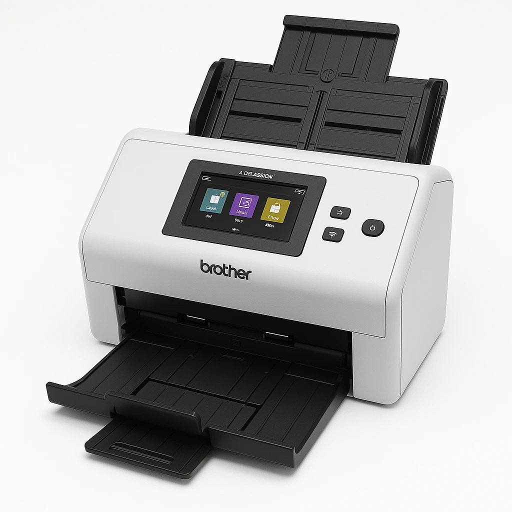 Brother ADS-4900W - Escáner de documentos - CIS dual - a dos caras - A4 - 600 ppp x 600 ppp - hasta 60 ppm (mono) / hasta 60 ppm (color) - Alimentador automático de documentos (ADF) (100 hoja