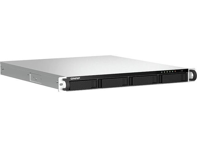 QNAP TS-464U-RP - Servidor NAS - 4 compartimentos - montaje en bastidor - SATA 6Gb/s - RAID 0, 1, 5, 6, 10, JBOD - RAM 4 GB - 2.5 Gigabit Ethernet - iSCSI soporta - 1U