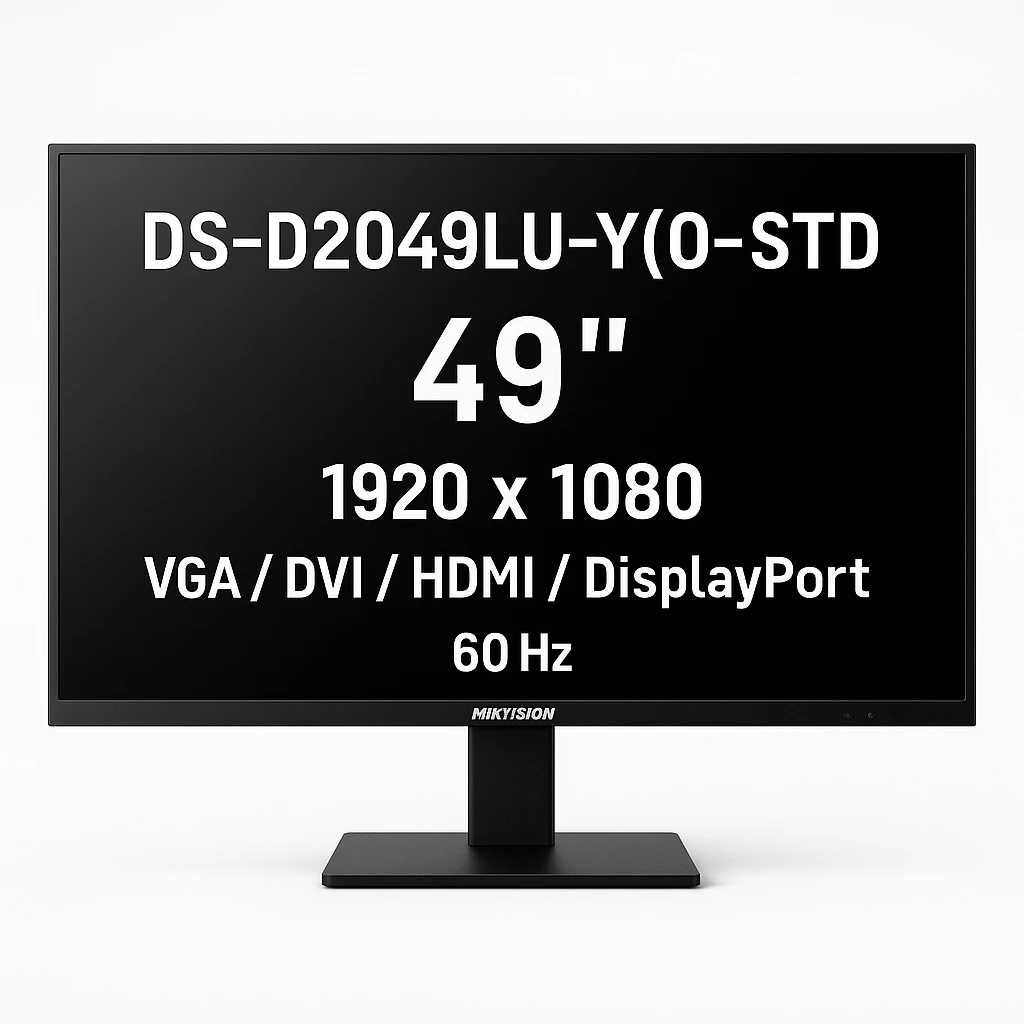 Hikvision DS-D2049LU-Y(O-STD) - 49" - 1920 x 1080 - VGA / DVI / HDMI / DisplayPort - 60 Hz