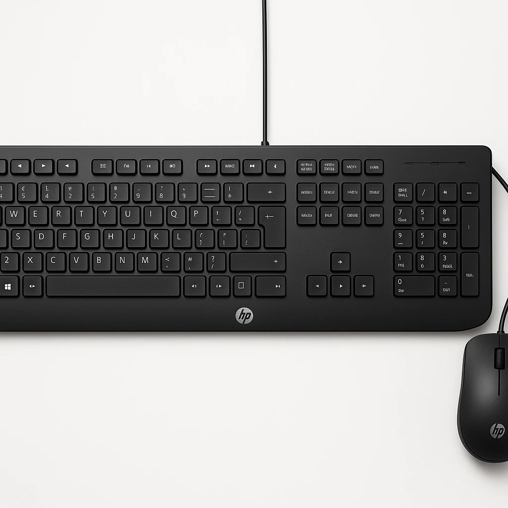 HP - Keyboard and mouse set - Wired - 225