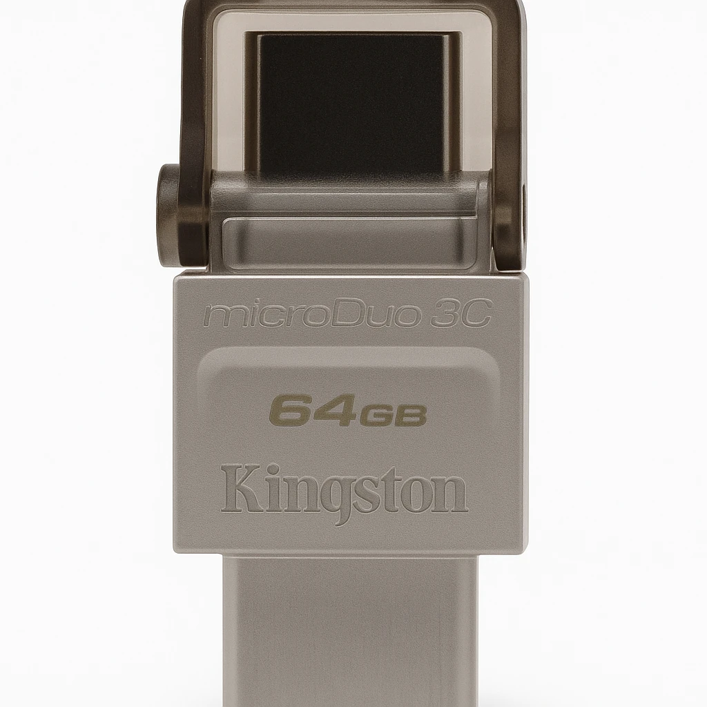 Kingston DataTraveler microDuo 3C - Unidad flash USB - 64 GB - USB 3.2 Gen 1 / USB-C