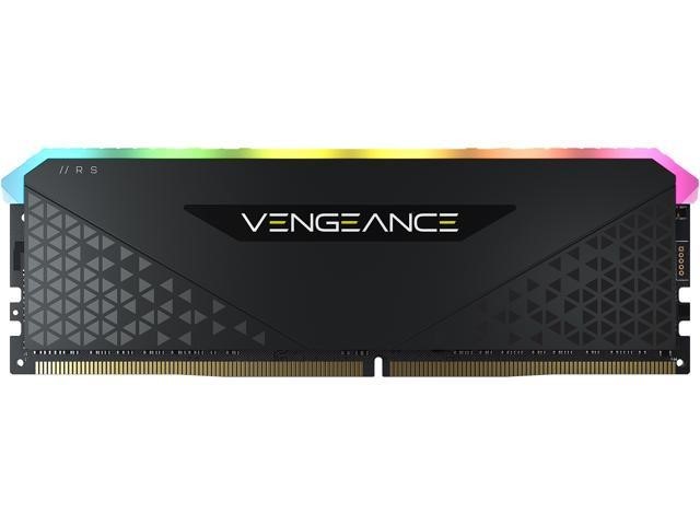CORSAIR Vengeance RGB RS - DDR4 - módulo - 8 GB - DIMM de 288 contactos - 3200 MHz / PC4-25600 - CL16 - 1.35 V - sin búfer - no ECC - negro