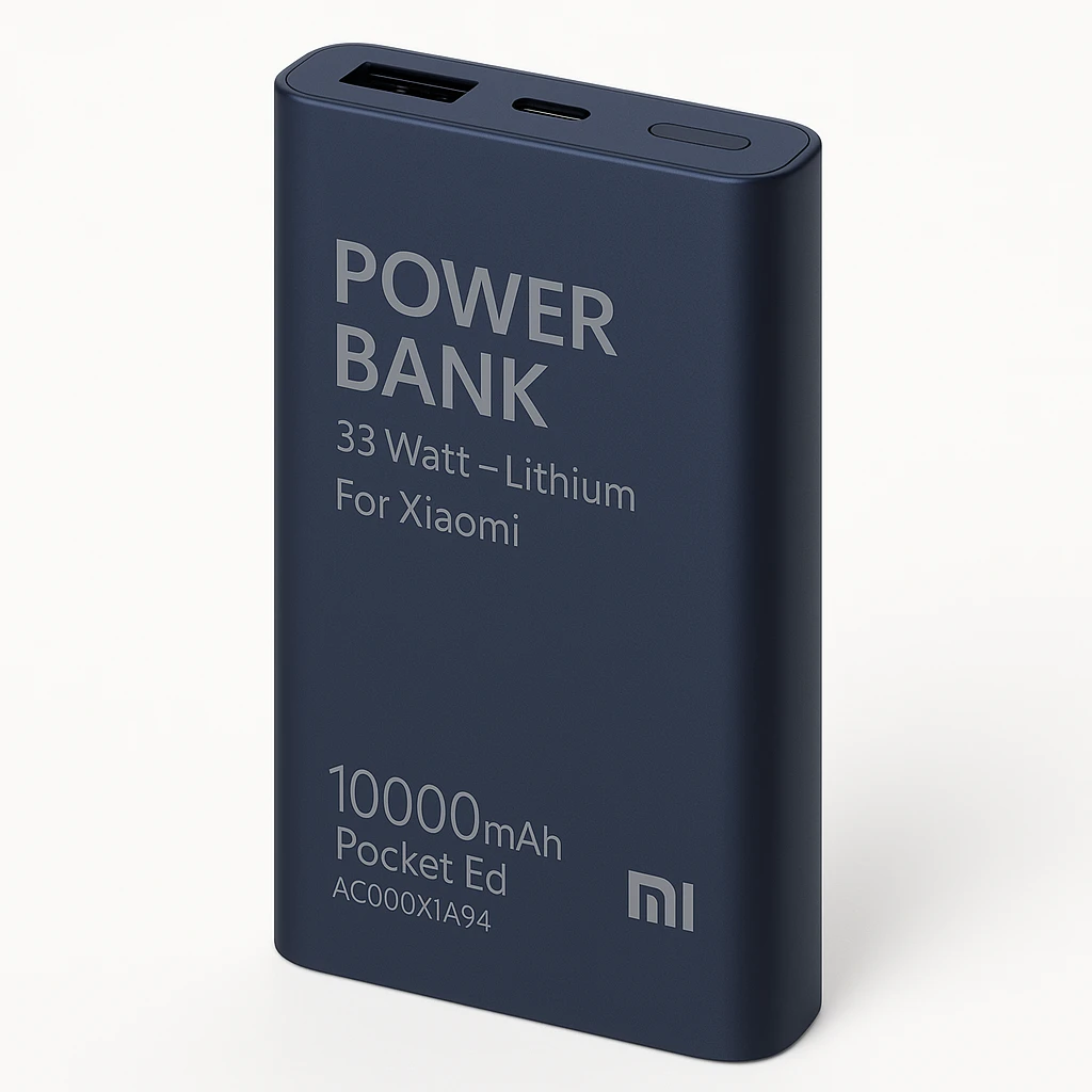 Xiaomi - Power bank - 33 Watt - Lithium - Midnight Blue - Para Xiaomi - 10000mAh Pocket Ed
