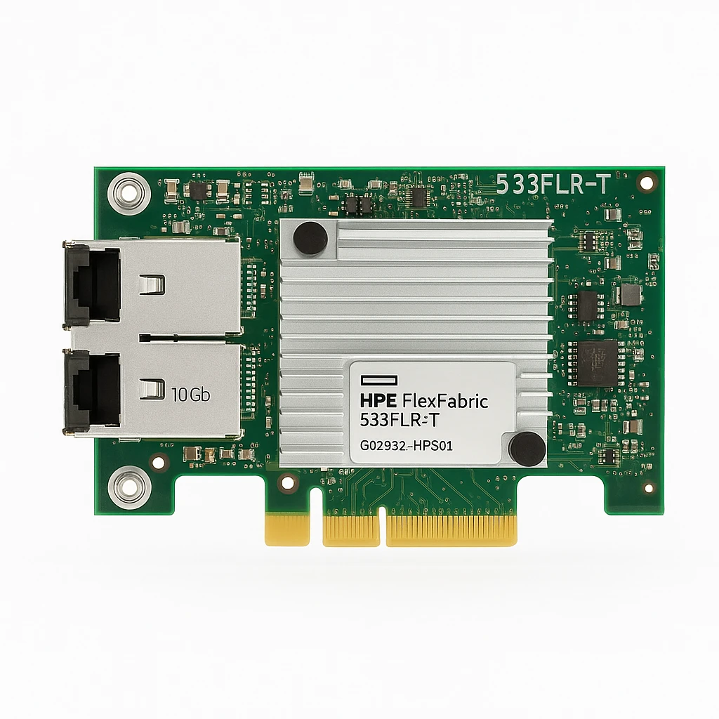 HPE FlexFabric 533FLR-T - Adaptador de red - PCIe 2.0 x8 - 10Gb Ethernet x 2 - para ProLiant DL360 Gen10, DL388p Gen8