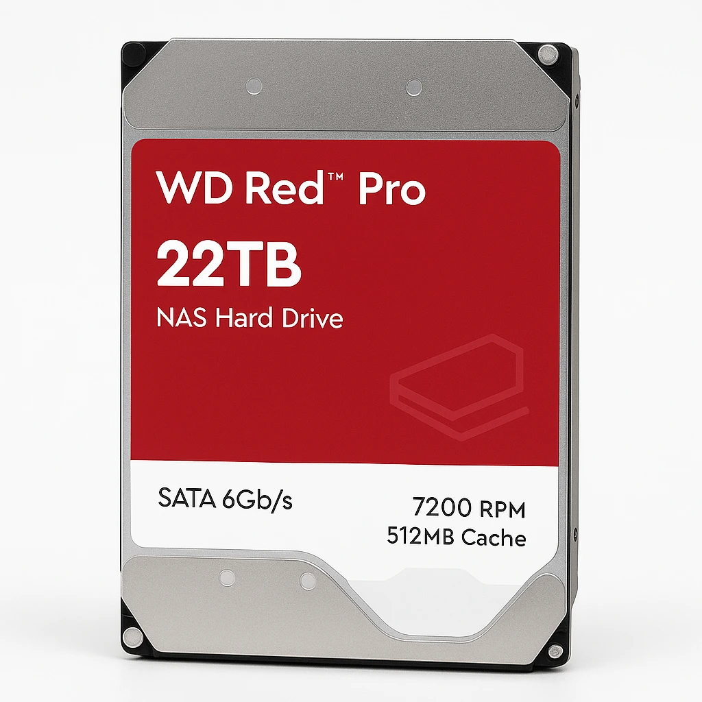 WD Red Pro WD221KFGX - Disco duro - 22 TB - interno - 3.5" - SATA 6Gb/s - 7200 rpm - búfer: 512 MB