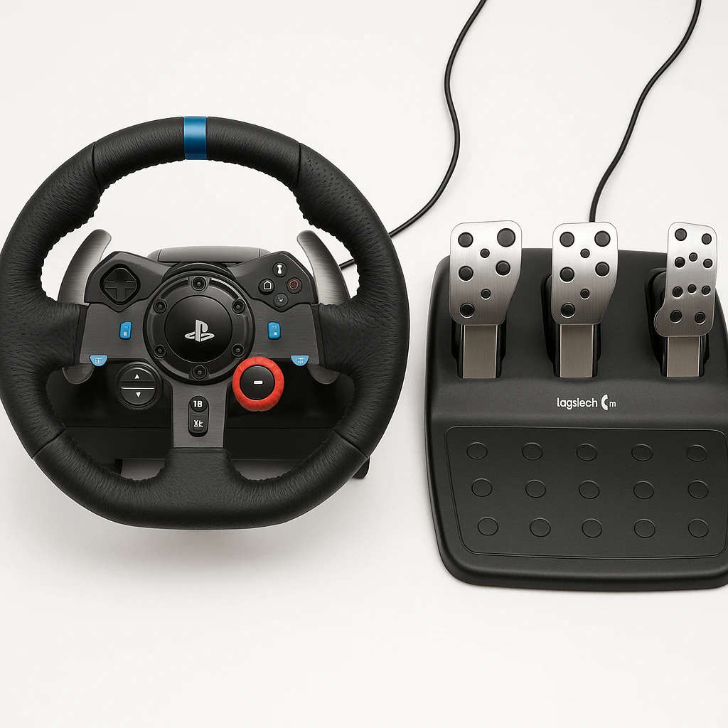 Logitech G29 Driving Force - Juego de volante y pedales - cableado - para PC, Sony PlayStation 3, Sony PlayStation 4