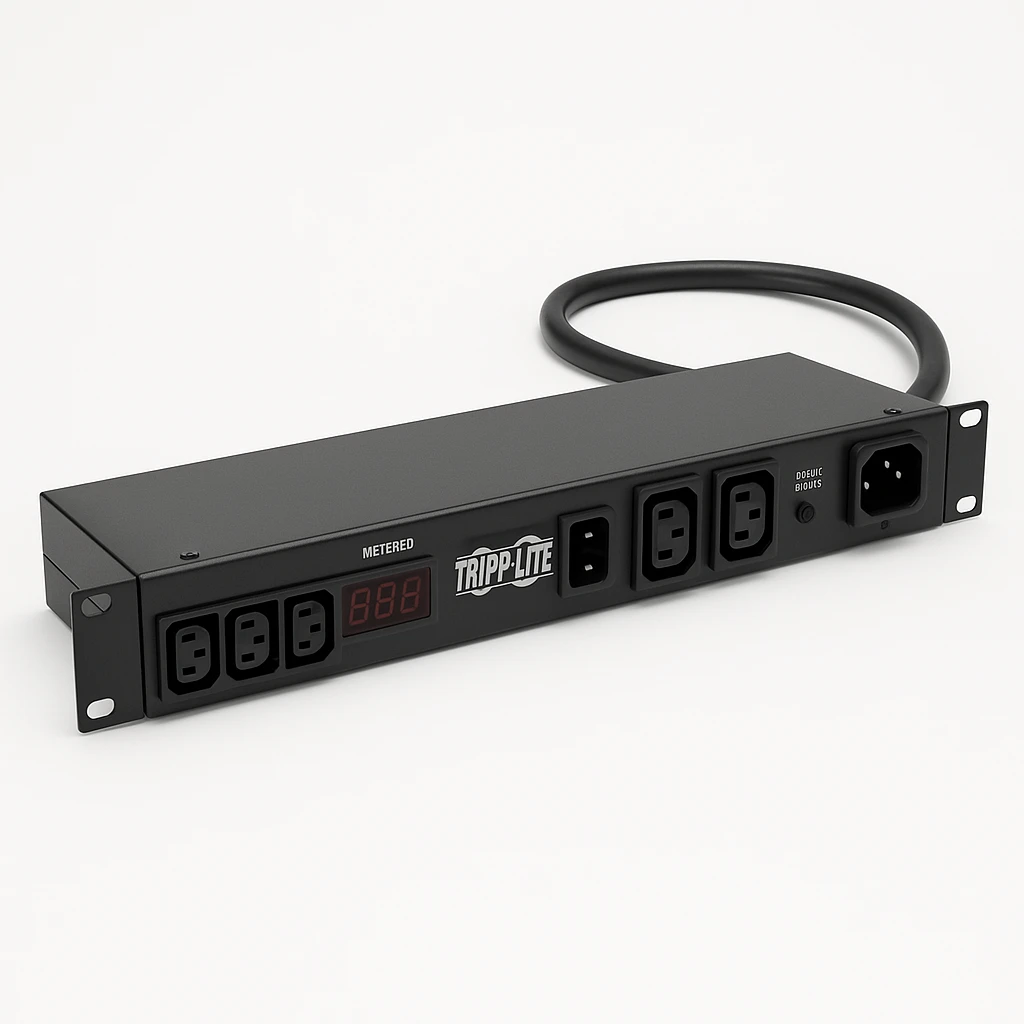 Eaton Tripp Lite Series PDU Metered 200V - 240V 20A 8 C13; 2 C19 C20 Horizontal 1URM - Horizontal rackmount - unidad de distribución de potencia (montaje en bastidor) - 20 A - CA 200/208/230/