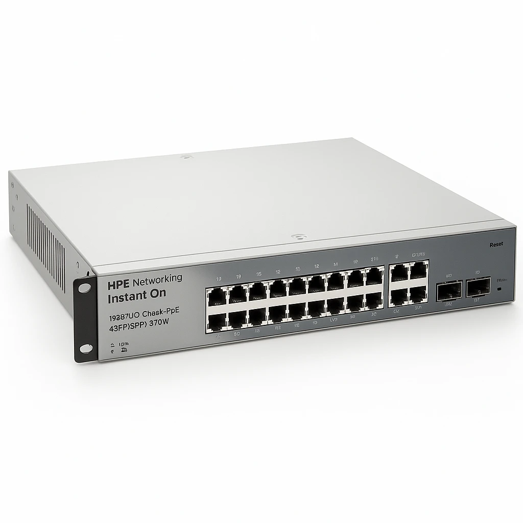 HPE Networking Instant On 1930 24G Class4 PoE 4SFP/SFP+ 370W Switch - Conmutador - L3 - Gestionado - 24 x 10/100/1000 (PoE) + 4 x 1 Gigabit / 10 Gigabit SFP+ - montaje en rack - PoE (370 W)