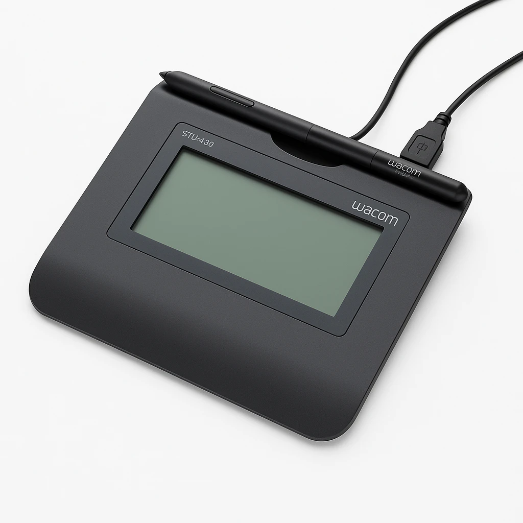 Wacom STU-430 - Terminal de firma con display LCD - 9.6 x 6 cm - electromagnético - cableado - USB
