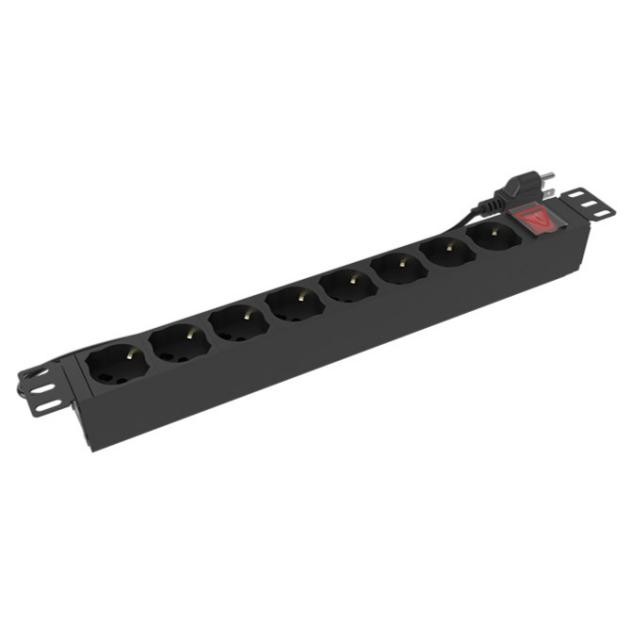 Nexxt Solutions Infrastructure - Power distribution unit expansion module - Rack-mountable - AC 220-250 V - 8 Tomas de Corriente - 16A 1U Italian