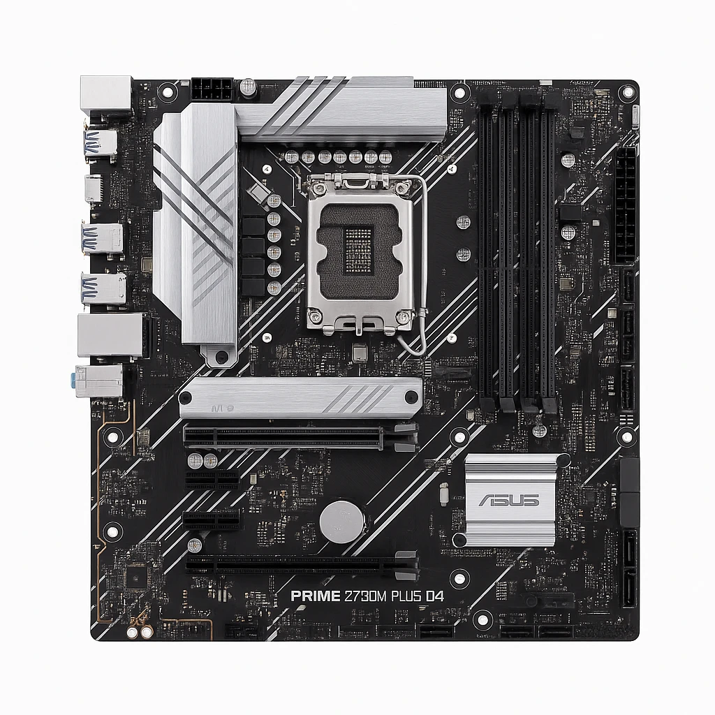 ASUS PRIME Z790M-PLUS D4 - Placa base - micro ATX - Socket LGA1700 - Z790 Chipset - USB-C 3.2 Gen 1, USB 3.2 Gen 1, USB 3.2 Gen 2, USB-C 3.2 Gen 2x2 - Gigabit LAN - Tarjeta gráfica (CPU neces
