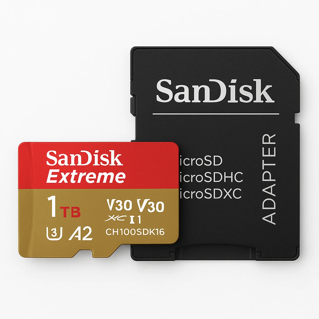 SanDisk Extreme - Tarjeta de memoria flash (adaptador microSDXC a SD Incluido) - 1 TB - A2 / Video Class V30 / UHS-I U3 / Class10 - microSDXC UHS-I