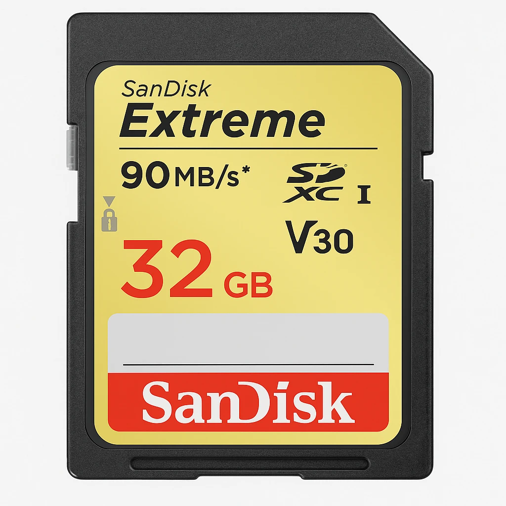 SanDisk Extreme - Tarjeta de memoria flash - 32 GB - Video Class V30 / UHS-I U3 / Class10 - SDHC UHS-I