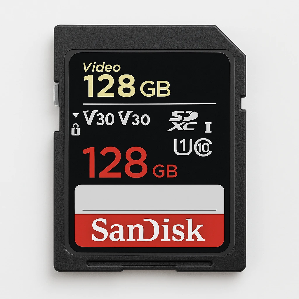 SanDisk - Tarjeta de memoria flash - 128 GB - Video Class V30 / UHS-I U3 / Class10 - SDXC UHS-I