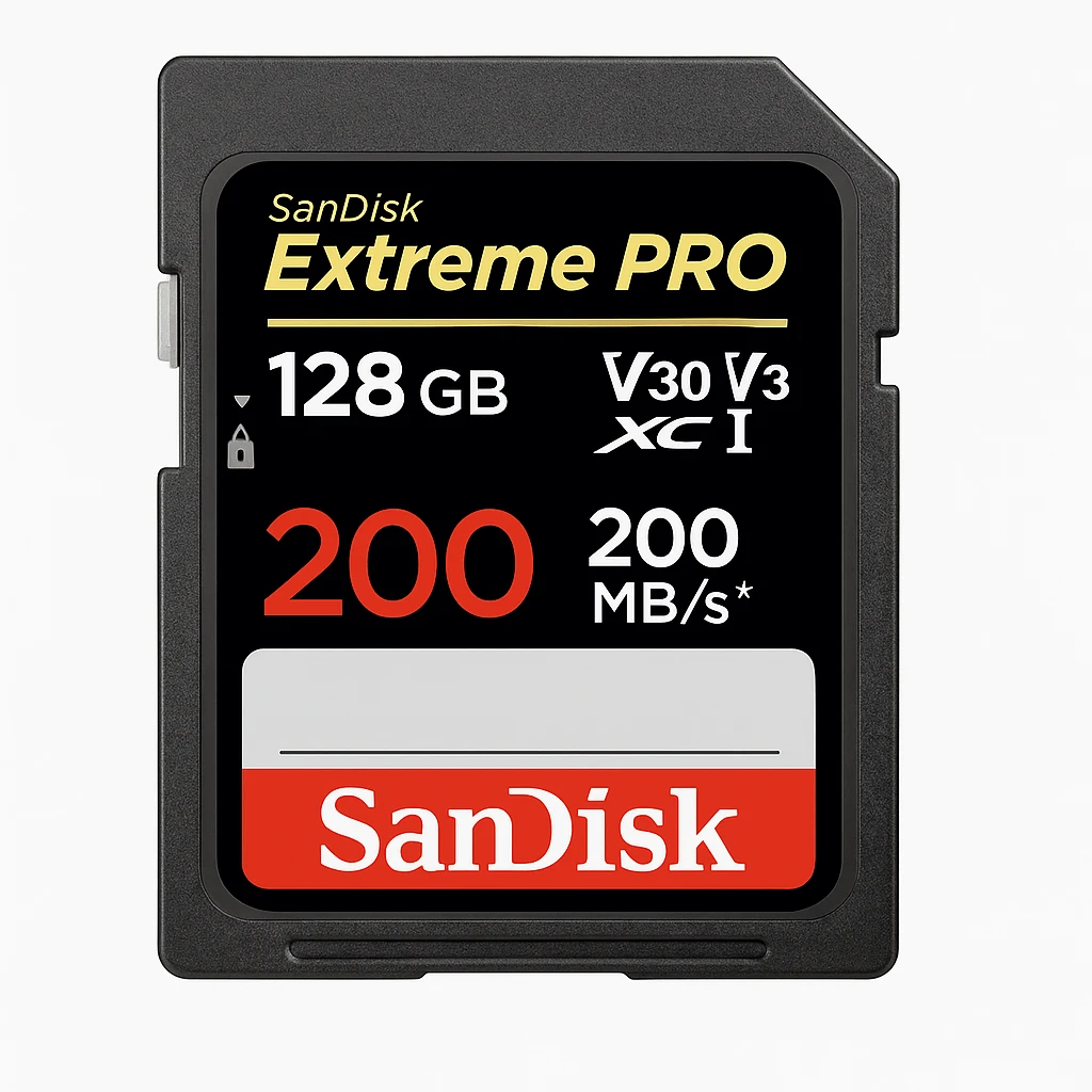 SanDisk Extreme Pro - Tarjeta de memoria flash - 128 GB - Video Class V30 / UHS-I U3 / Class10 - SDXC UHS-I