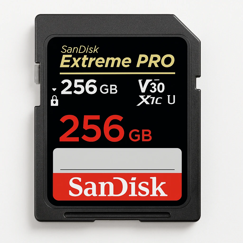 SanDisk Extreme Pro - Tarjeta de memoria flash - 256 GB - Video Class V30 / UHS-I U3 / Class10 - SDXC UHS-I