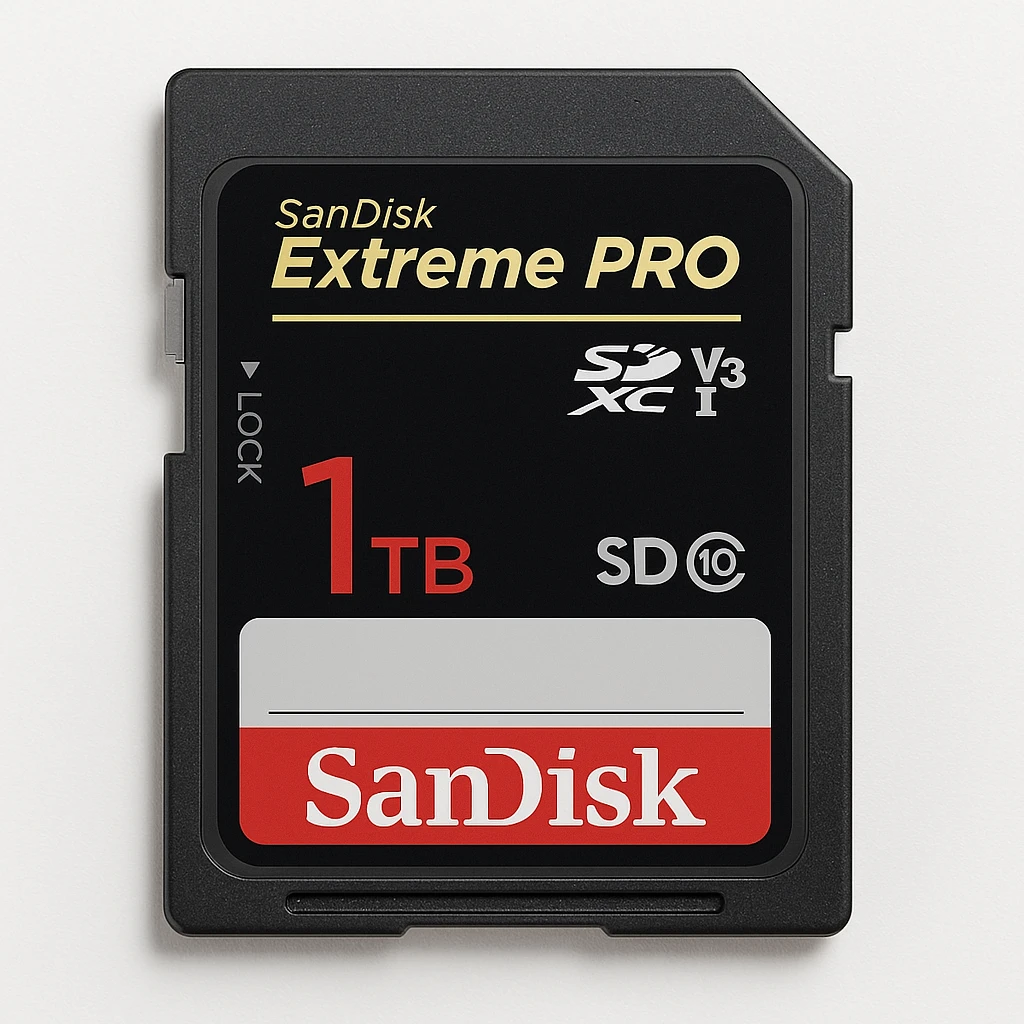 SanDisk Extreme Pro - Tarjeta de memoria flash - 1 TB - Video Class V30 / UHS-I U3 / Class10 - SDXC UHS-I