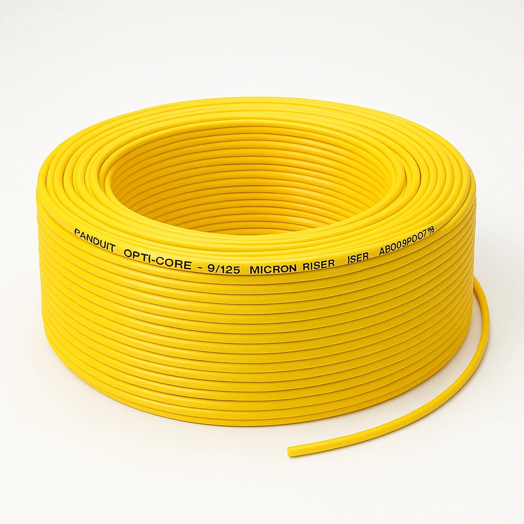 Panduit Opti-Core - Cable al por mayor - fibra óptica - 9/125 micrones - elevador - amarillo