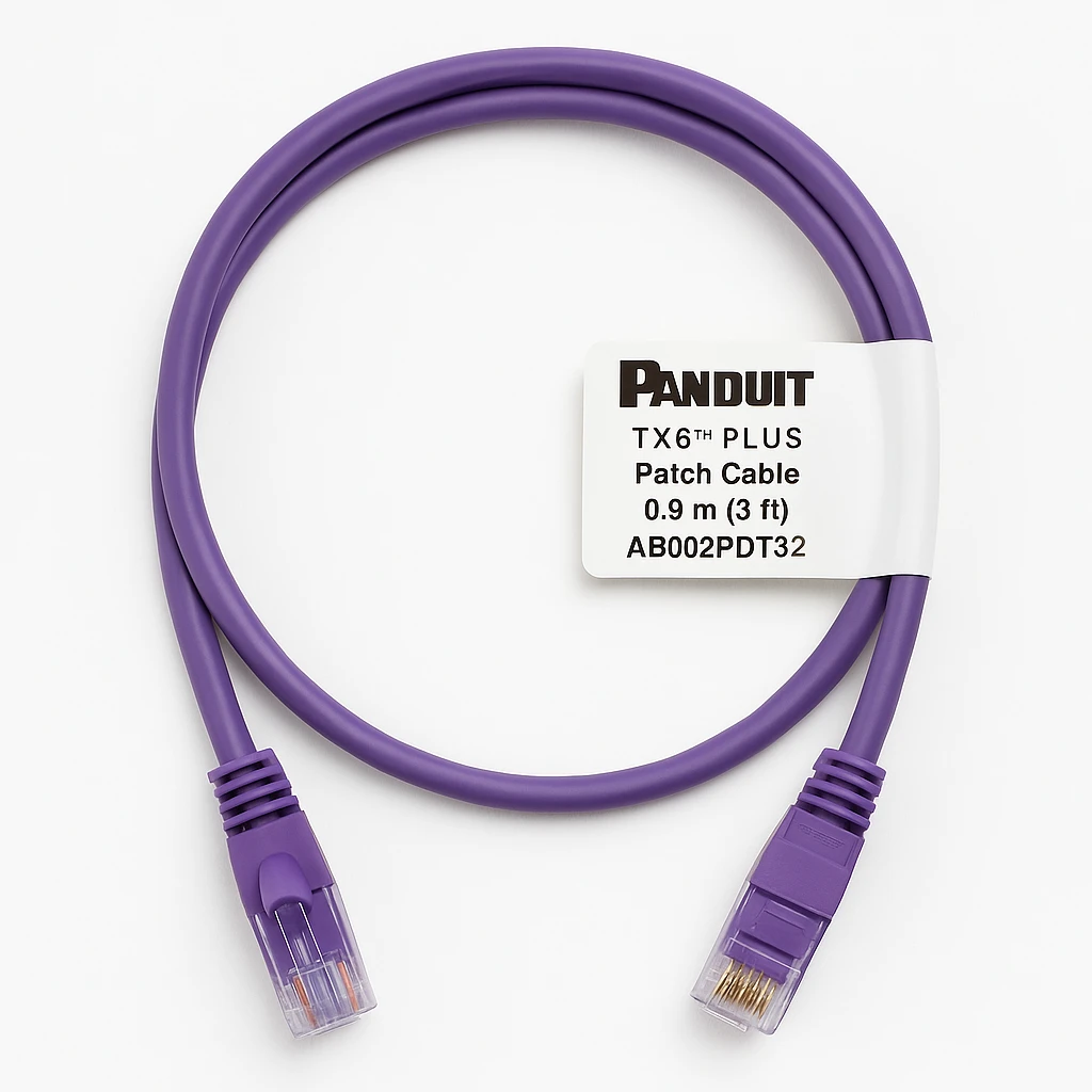 Panduit TX6 PLUS - Cable de interconexión - RJ-45 (M) a RJ-45 (M) - 0.9 m - UTP - CAT 6 - trenzado - violeta