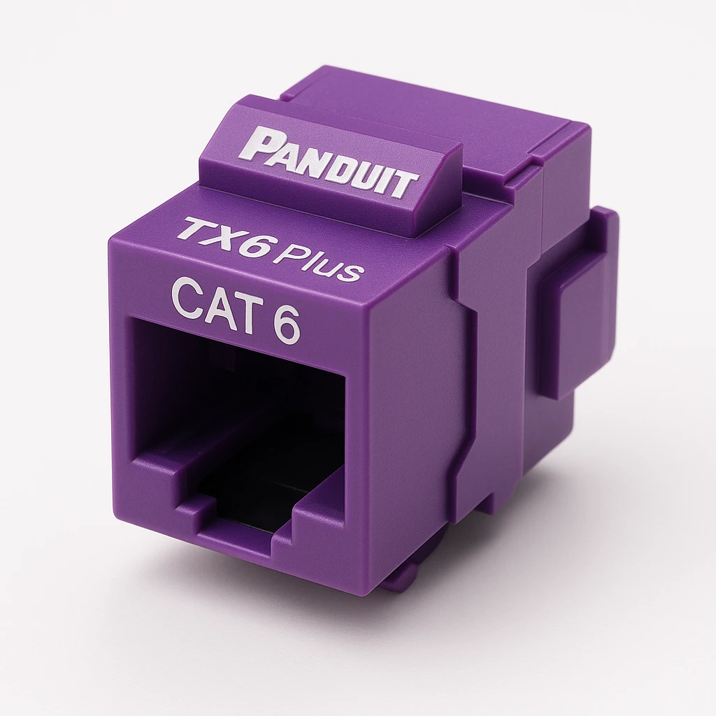 Panduit MINI-COM TX6 Plus - Inserto modular - CAT 6 - violeta - 1 puerto