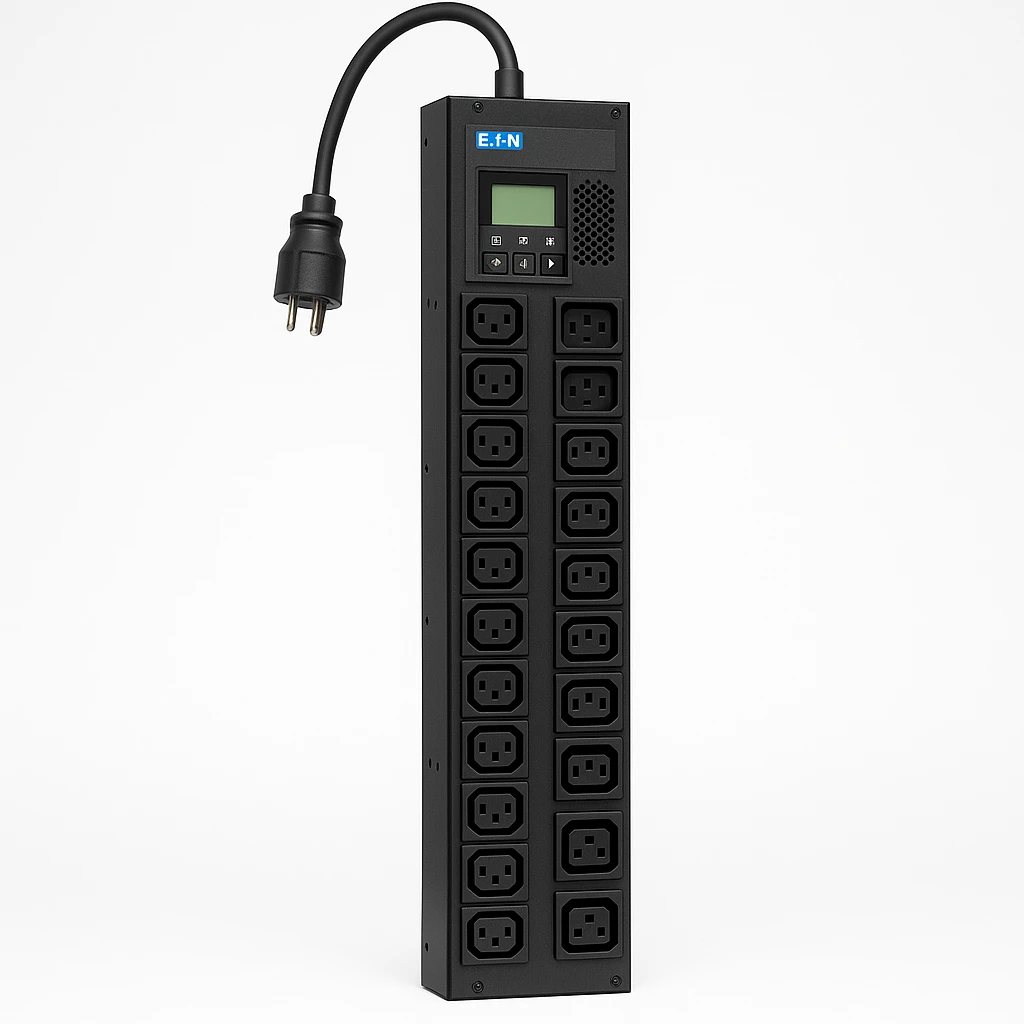 Eaton 5.5kW Single-Phase Switched PDU, Outlet Monitoring, 208/230V Outlets (20 C13 & 4 C19), 0U, LX Interface, TAA - Unidad de distribución de potencia (montaje en bastidor) - 30 A - CA 208/2