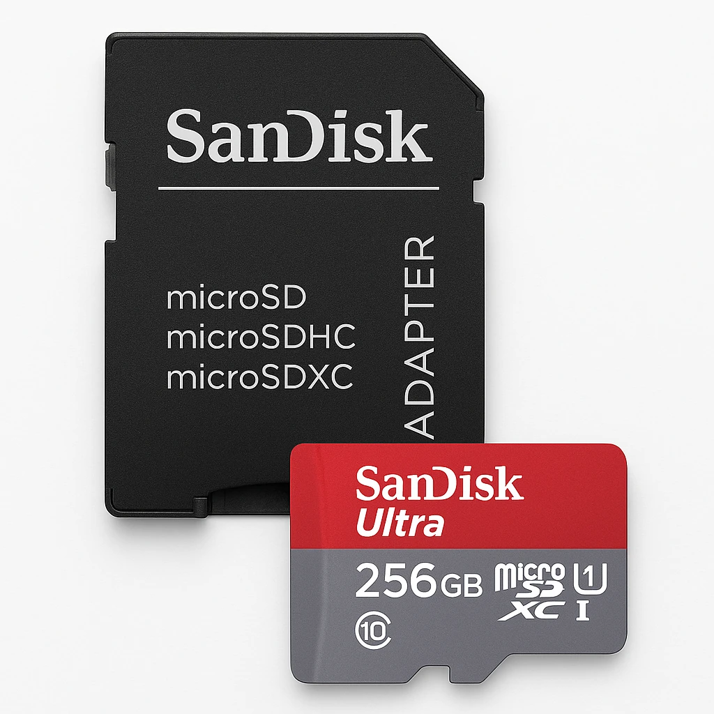 SanDisk Ultra - Tarjeta de memoria flash (adaptador microSDXC a SD Incluido) - 256 GB - Class 10 - microSDXC UHS-I