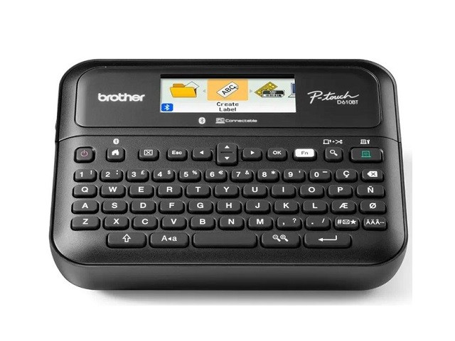 Brother P-Touch PT-D610BTVP - Etiquetadora - B/N - transferencia térmica - 24 mm de anchura - 180 x 360 ppp - hasta 30 mm/segundo - USB, Bluetooth - cortador - impresión de 7 líneas, impresió