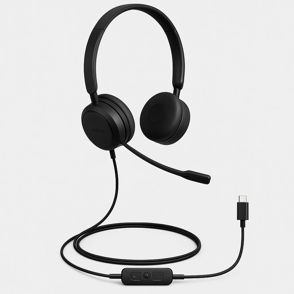 Jabra Evolve 20SE MS stereo - Edición especial - auricular - en oreja - cableado - USB-C - aislamiento de ruido - Certificado para Skype Empresarial