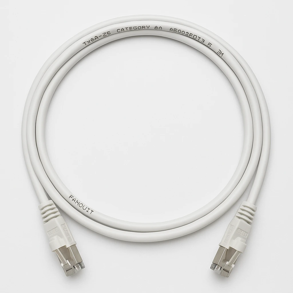 Panduit TX6A-28 Category 6A Performance - Cable de interconexión - RJ-45 (M) a RJ-45 (M) - 3 m - UTP - CAT 6a - IEEE 802.3at - atornillado, sin halógenos, sin enganches, sólido - blanco apaga