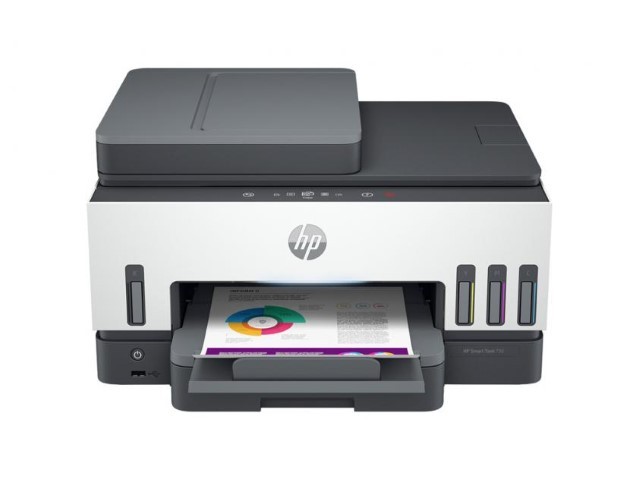 HP Smart Tank - Impresora / Escáner / Copiadora - Chorro de tinta - Color - Bluetooth / Host USB / Wi-Fi / USB 2.0 / LAN - Duplexador automático - Incluye insumos en cajas - imprime 6000 pági