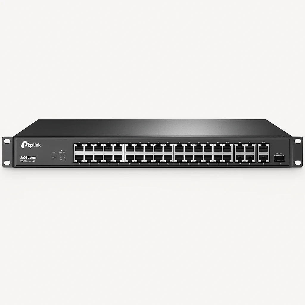 TP-Link JetStream TL-SG3452X V1 - Conmutador - Gestionado - 48 x 10/100/1000 + 4 x 10 Gigabit SFP+ - montaje en rack