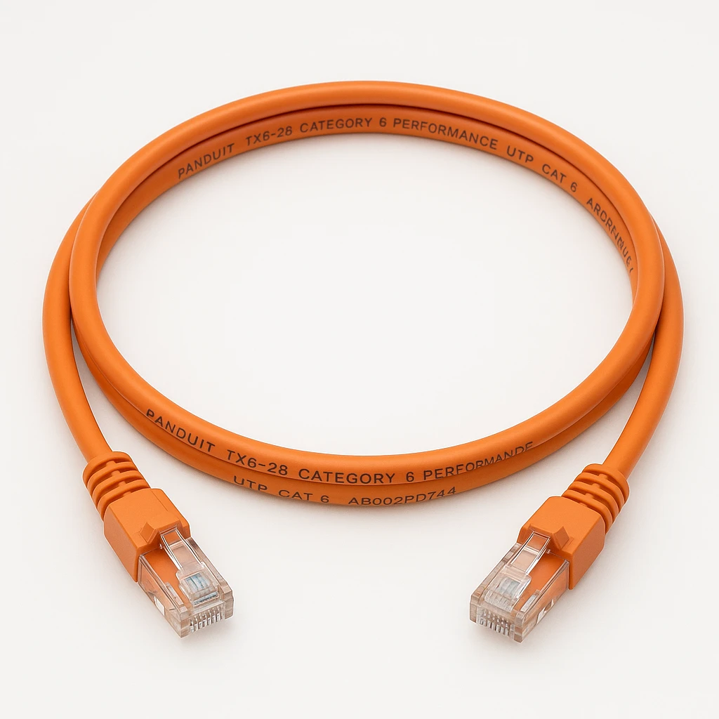 Panduit TX6-28 Category 6 Performance - Cable de interconexión - RJ-45 (M) a RJ-45 (M) - 1.52 m - UTP - CAT 6 - atornillado, sin halógenos, sin enganches, trenzado - naranja