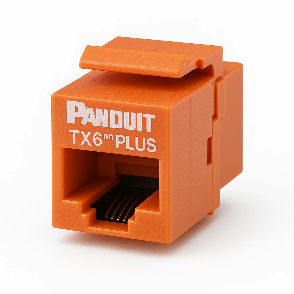 Panduit MINI-COM TX6 Plus - Inserto modular - CAT 6 - naranja - 1 puerto