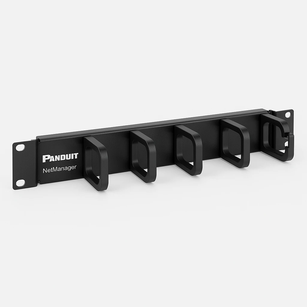 Panduit NetManager Horizontal Cable Manager - Kit de administración de cables para bastidor - 1U