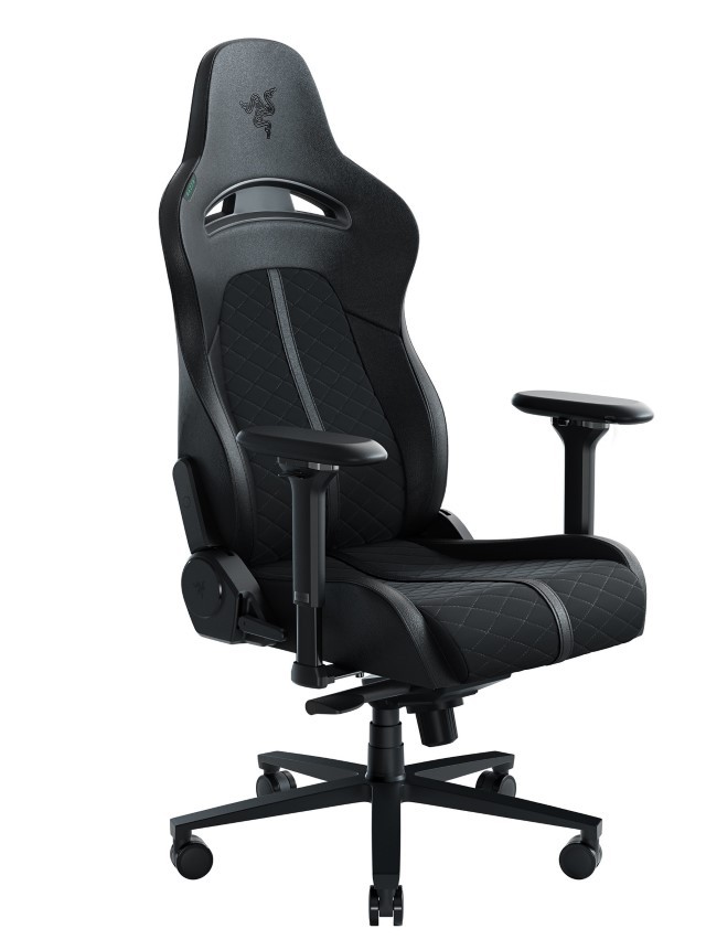 Razer Enki - Silla de juegos - reposabrazos - forma de T - inclinación - giratorio - espuma moldeada de poliuretano de alta densidad, poliuretano elastomérico (EPU), marco de acero, base de a