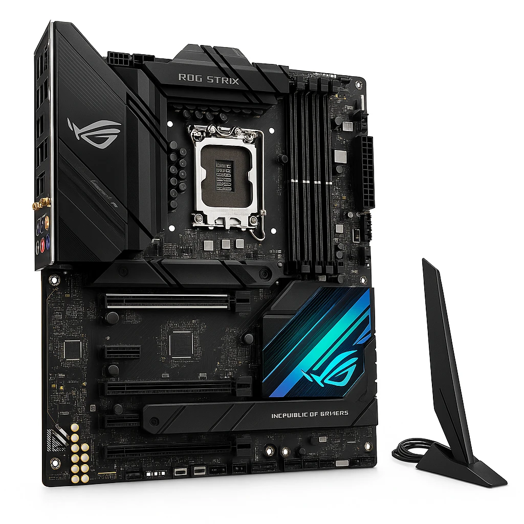 ASUS ROG Strix Z790-E Gaming WiFi - Placa base - ATX - Socket LGA1700 - Z790 Chipset - USB-C 3.2 Gen 2x2, USB-C 3.2 Gen2, USB 3.2 Gen 1, USB 3.2 Gen 2 - 2.5 Gigabit LAN, Wi-Fi 6E, Bluetooth -
