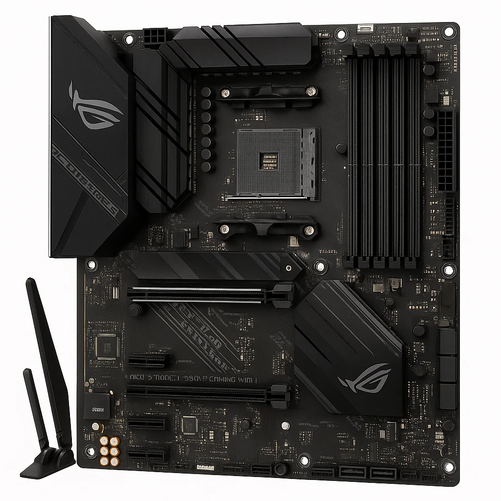ASUS ROG STRIX B550-F GAMING WIFI II - Placa base - ATX - Socket AM4 - AMD B550 Chipset - USB-C Gen2, USB 3.2 Gen 1, USB 3.2 Gen 2 - 2.5 Gigabit LAN, Wi-Fi 6, Bluetooth - Tarjeta gráfica (CPU