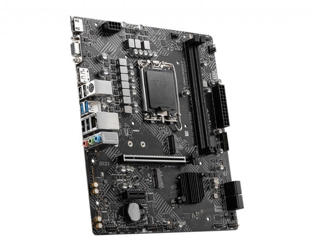 MSI PRO H610M-G DDR4 - Placa base - micro ATX - Socket LGA1700 - H610 Chipset - USB 3.2 Gen 1 - Gigabit LAN - Tarjeta gráfica (CPU necesaria) - HD Audio (8-canales)